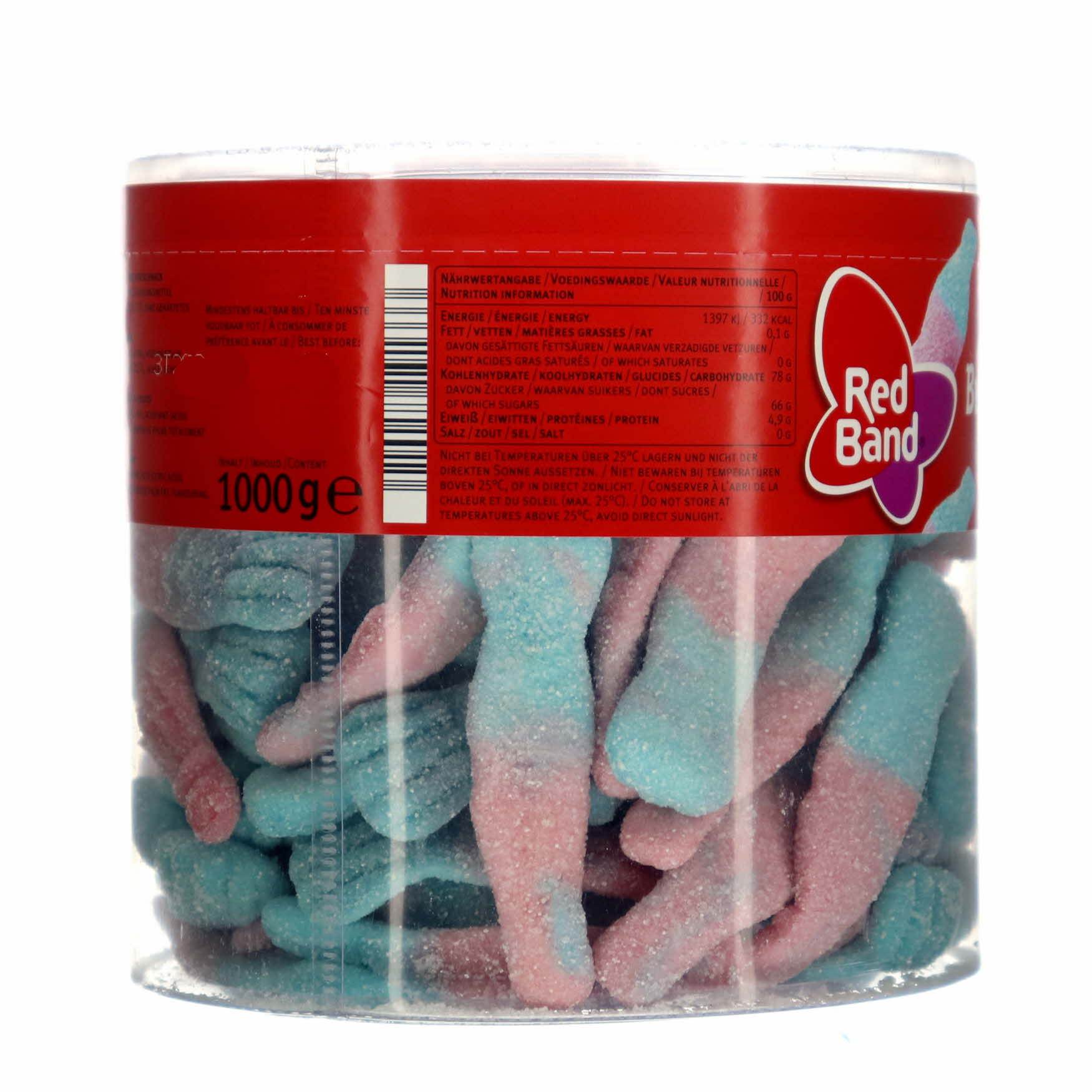  Red Band Bubble Fizz - Yummy Gummies In A Tub - Bubble Gum And  Sweet Sour Flavors - Fruit Candy Snacks For Desserts And Parties - Bottle  Shape, Large Tub