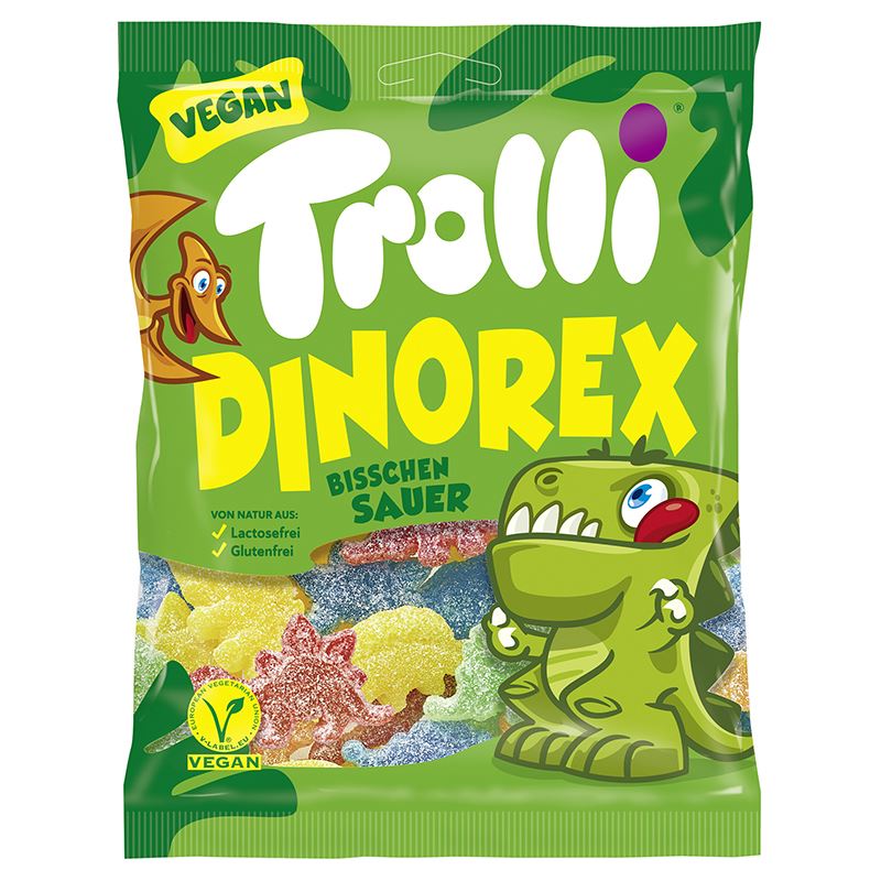 Bonbons Dinorex Trolli Vegan - 150g