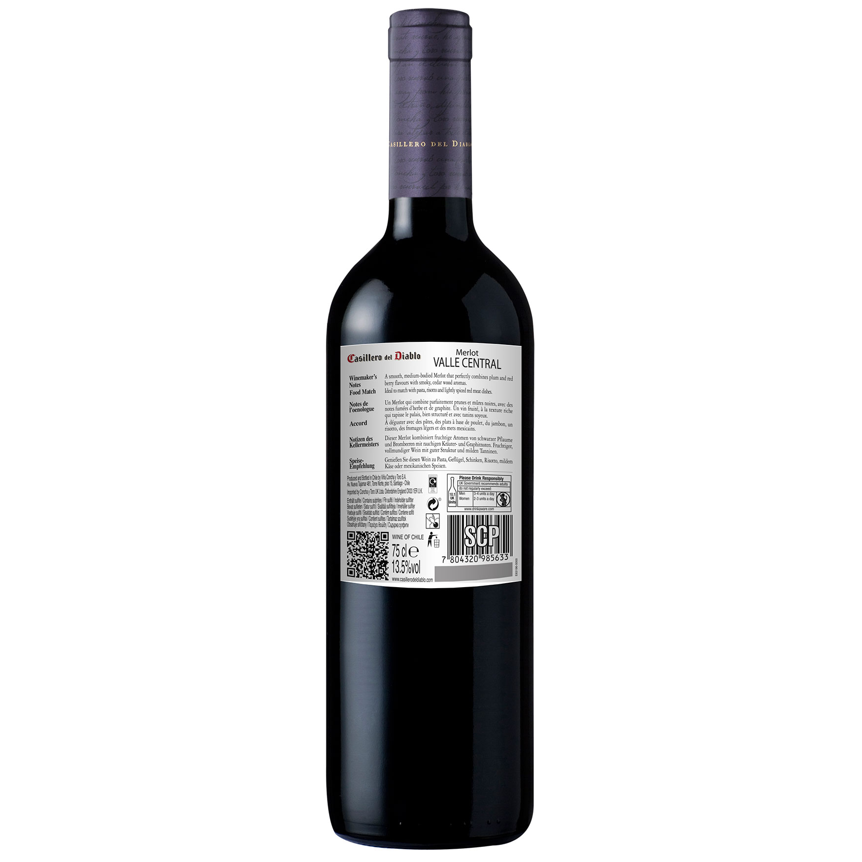 Casillero Del Diablo Merlot 13,5% - 0,75l