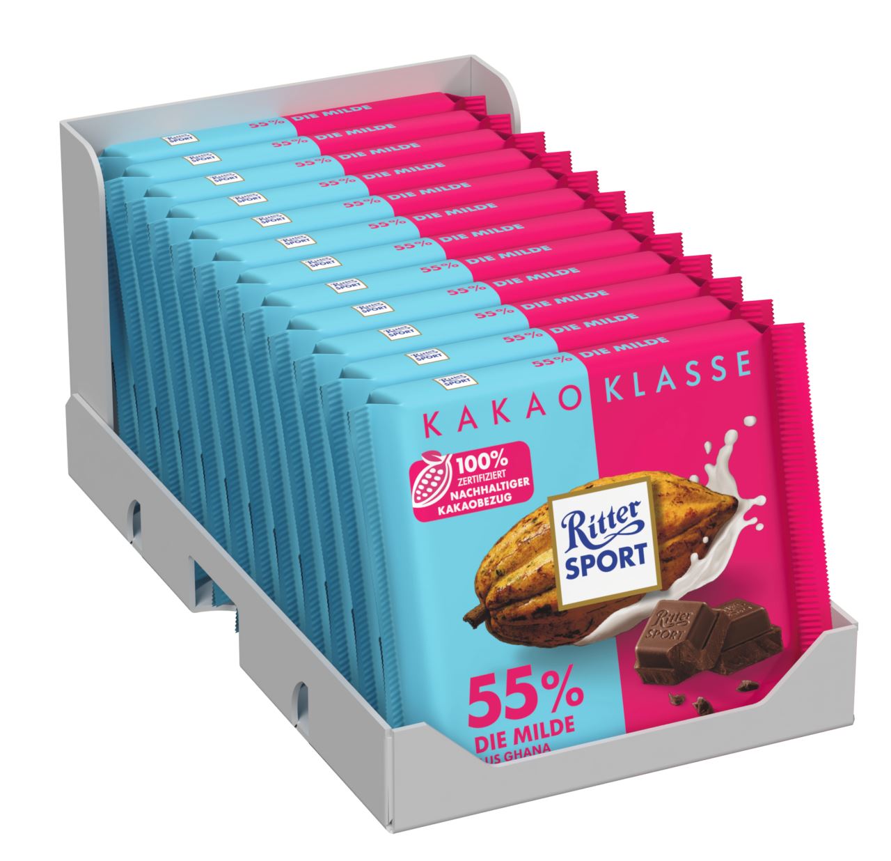 Ritter Sport Kakao Klasse 55 Die Milde aus Ghana 100g