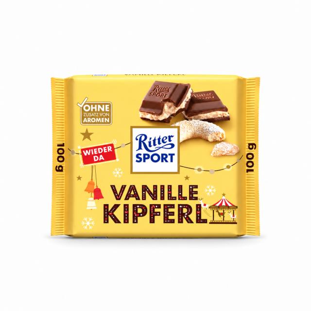Ritter Sport Vanillekipferl 100g Winter Edition