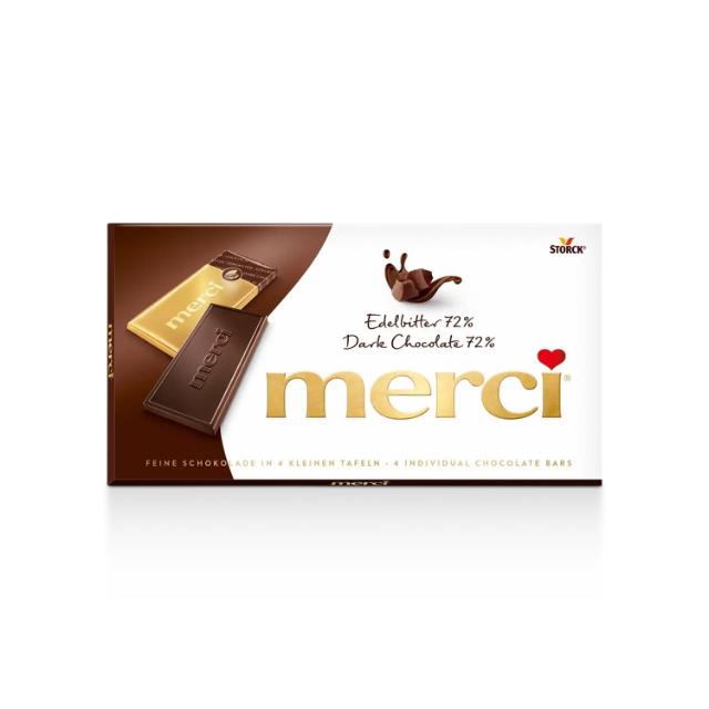 merci Dark Chocolate 72% 4pcs. 100g