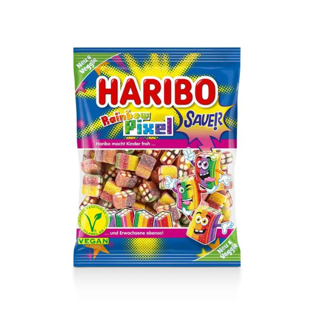 Haribo Rainbow Pixel Sauer 160g - vegan
