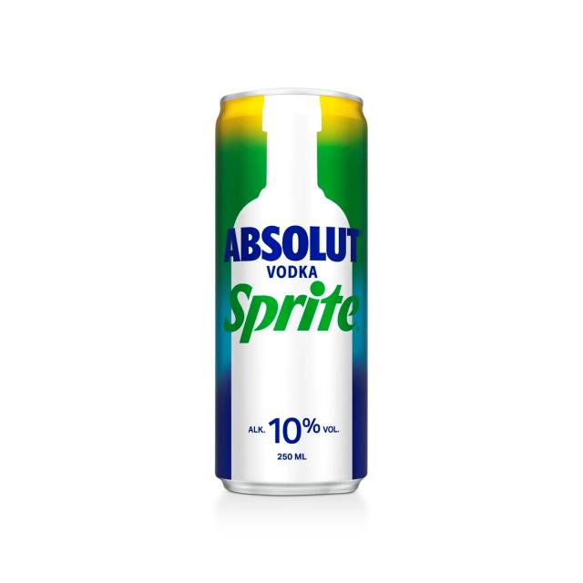 Absolut Vodka Sprite 10% 12x250ml Can