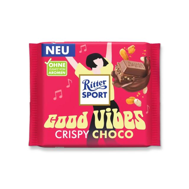 Ritter Sport Good Vibes Crispy Choco 100g - Limited Edition