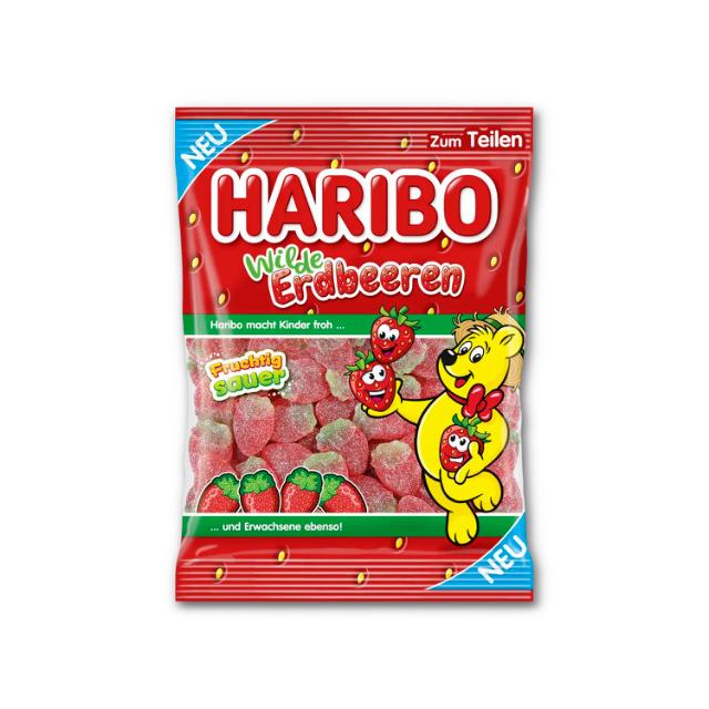 Haribo Wilde Erdbeeren Sauer 100g
