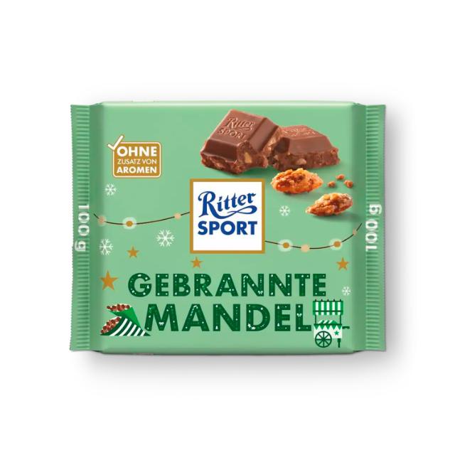 Ritter Sport Gebrannte Mandel 100g Winter Edition