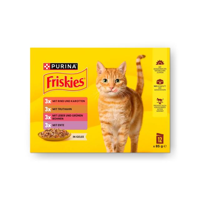Friskies Cat Food in Jelly 12x85g