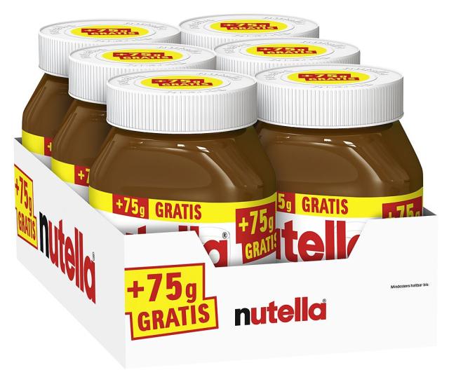 Nutella 750g + 75g