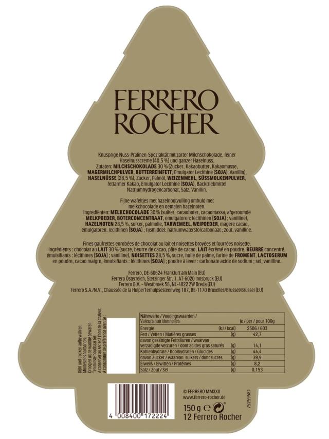 Ferrero Rocher Tanne 150g