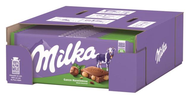 Milka Ganze Haselnüsse 100g