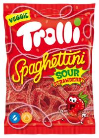Trolli Spaghettini Sour Strawberry 100g - veggie