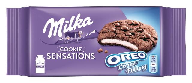 Milka Cookies Sensations Oreo Creme 156g