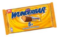 Cadbury Wunderbar Erdnuss-Karamell 5-pack 185g