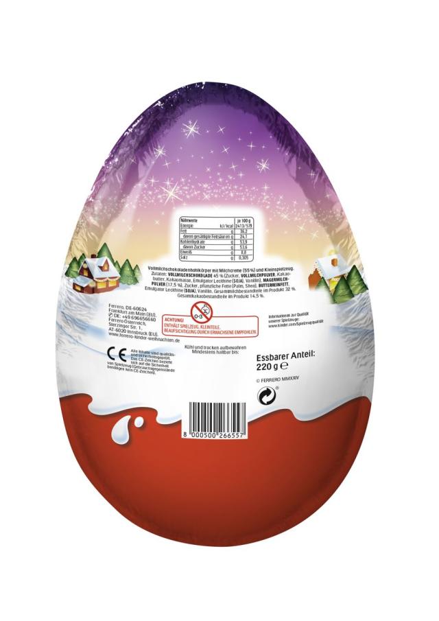 Kinder Überraschung Riesen-Ei Rosa 220g