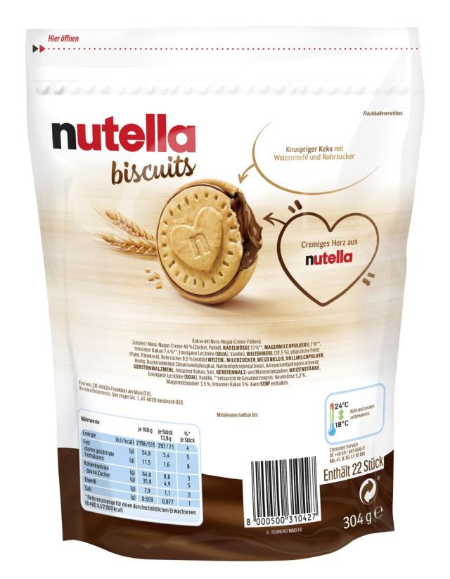 Nutella Biscuits T22 304g