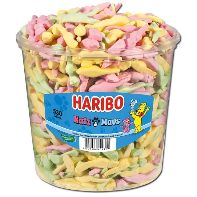 Haribo Katz und Maus 530 pcs. 1,060 kg