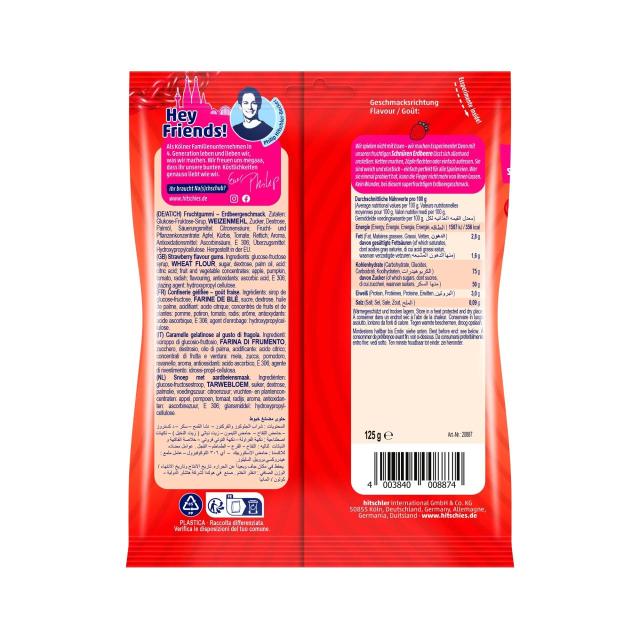 hitschies Schnüre Erdbeere 125g - vegan