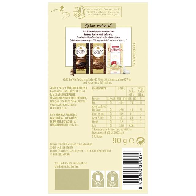 Ferrero Rocher Tafel Weiss 90g