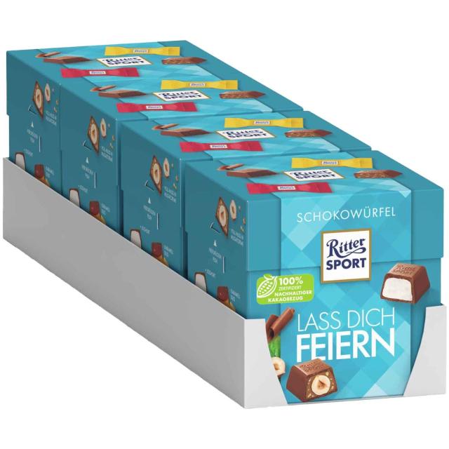 Ritter Sport Schokowürfel Lass Dich Feiern 22 pcs. 176g