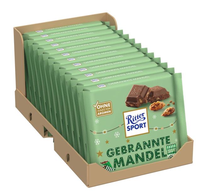 Ritter Sport Gebrannte Mandel 100g - Winter Edition