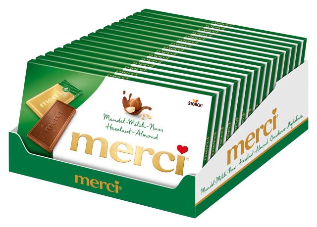 merci Hazelnut-Almond 4 pcs. 100g