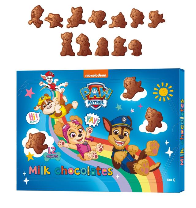 Paw Patrol Milk Chocolates 12 pcs. 100g