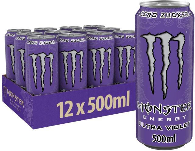 Monster Energy Ultra Violet 12x500ml Can CCEP