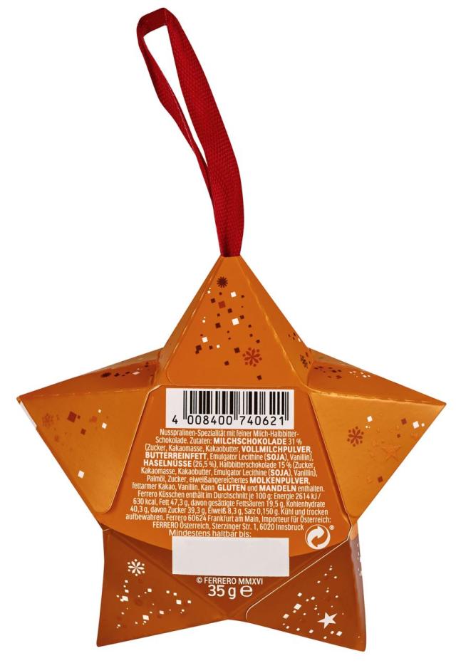 Ferrero Küsschen Kleiner Stern 35g
