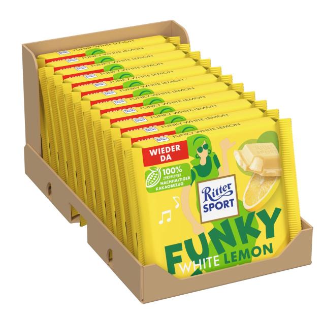 Ritter Sport Funky White Lemon 100g