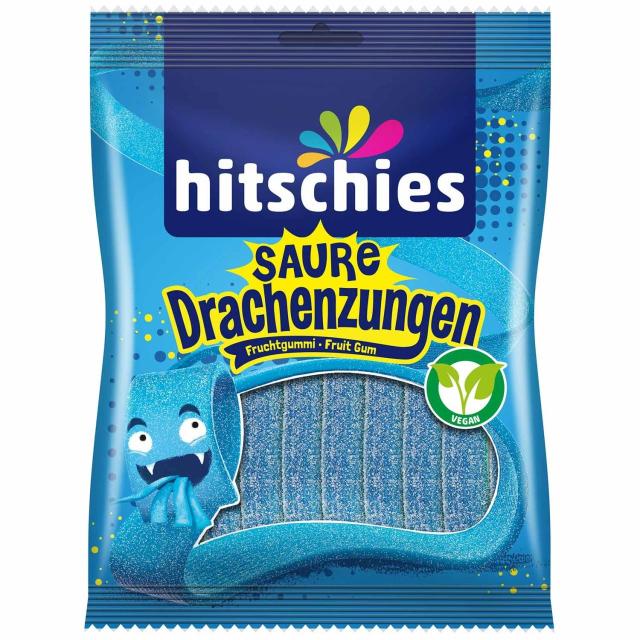 hitschies Saure Drachenzungen Blau 125g - vegan