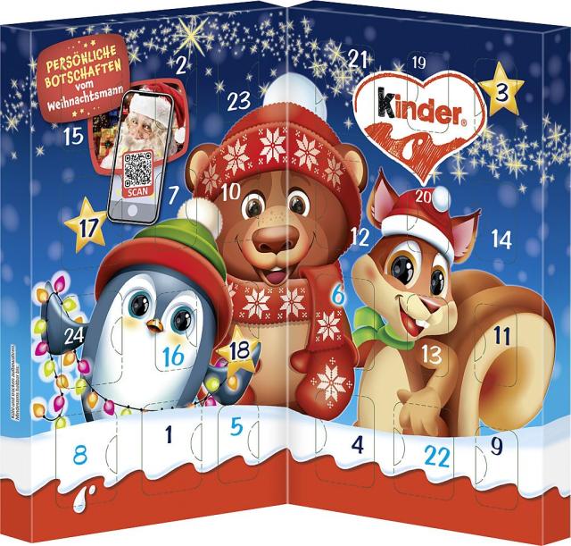 Kinder Mix Tisch-Adventskalender 113g