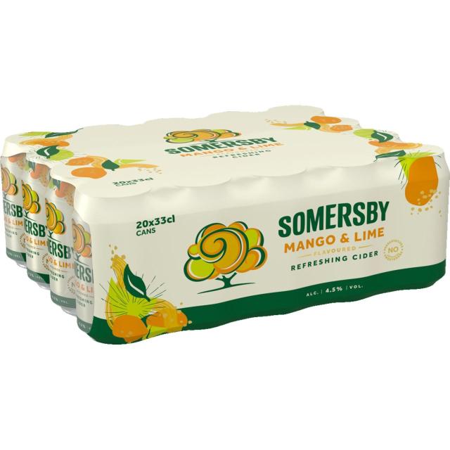Somersby Mango & Lime 4,5% 20x330ml Can