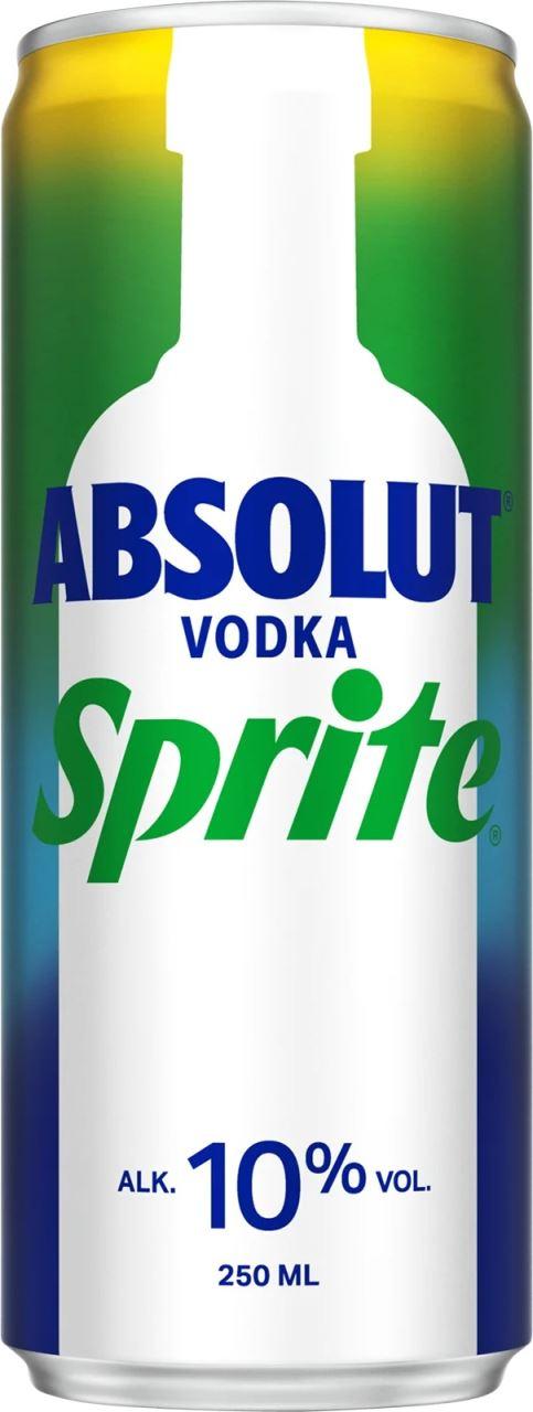 DPG Absolut Vodka Sprite 10% - 12x250ml Can