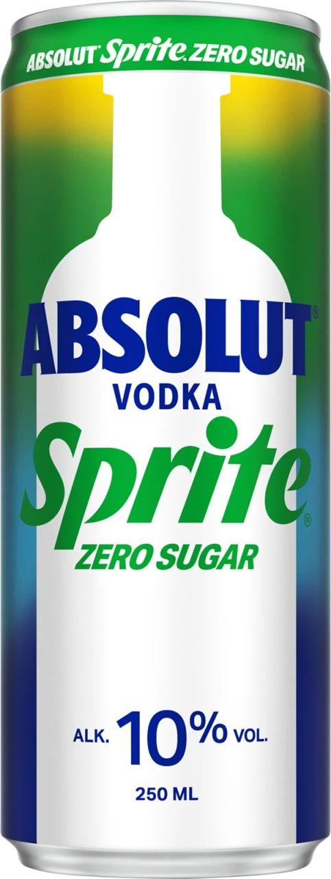 DPG Absolut Vodka Sprite Zero Sugar 10% - 12x250ml Can