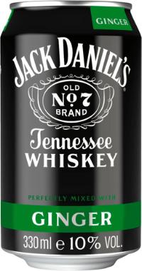 DPG Jack Daniel's & Ginger 10% - 12x330ml Can