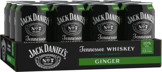 DPG Jack Daniel's & Ginger 10% - 12x330ml Can