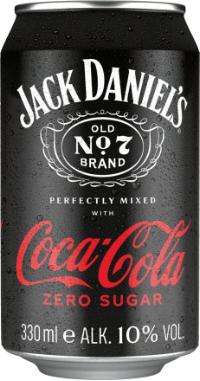 DPG Jack Daniel's & Coca Cola Zero Sugar 10% - 12x330ml Can