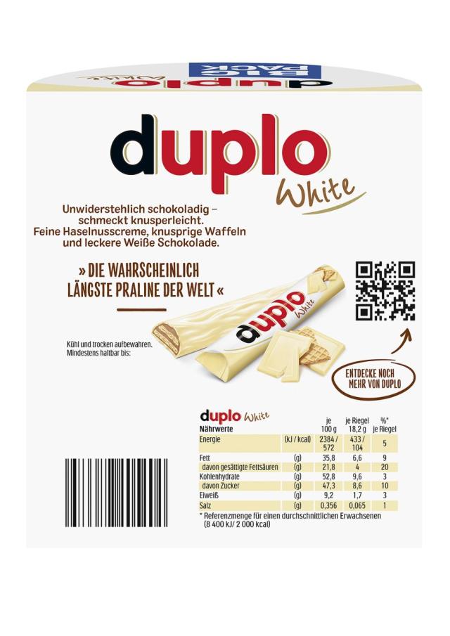 duplo white T18 327,6g Big Pack