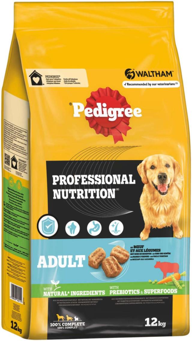 Pedigree Professional Nutrition Adult Beef & Vegetables 12 kg