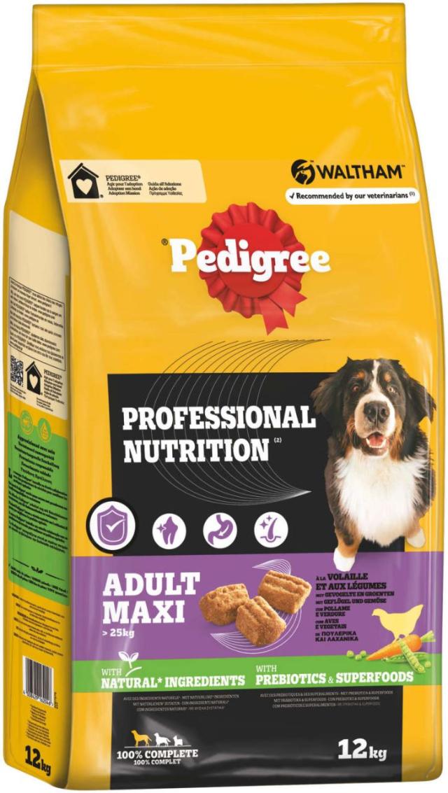 Pedigree Professional Nutrition Adult Maxi Poultry & Vegetables 12kg