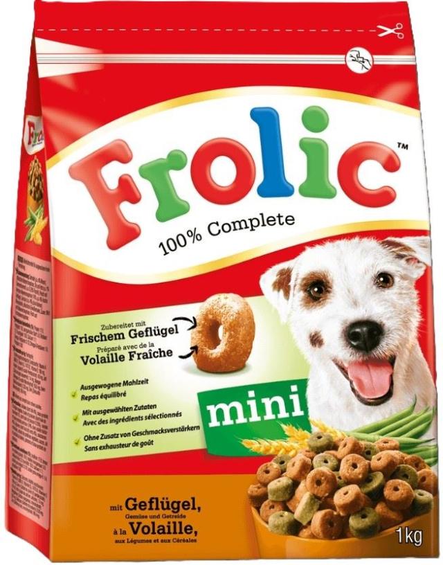 Frolic Complete Mini Poultry, Vegetables & Grains 1kg