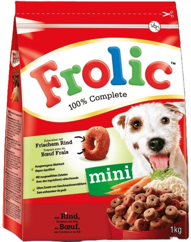 Frolic Complete Mini Beef, Carrots & Rice 1kg