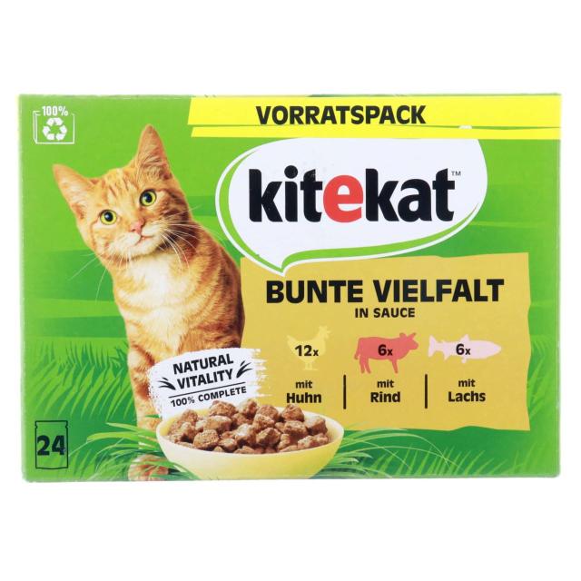 Kitekat Bunte Vielfalt in Sauce 24x85g