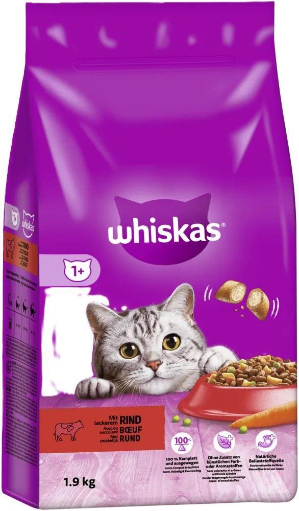 Whiskas 1+ Beef 1,9kg