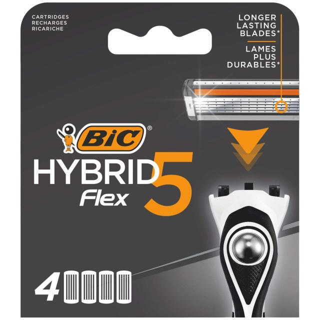 BiC Hybrid Flex5 4 refill blades