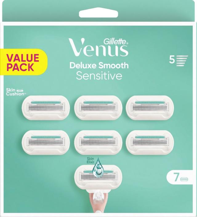 Gillette Venus Deluxe Smooth Sensitive 7 refill blades