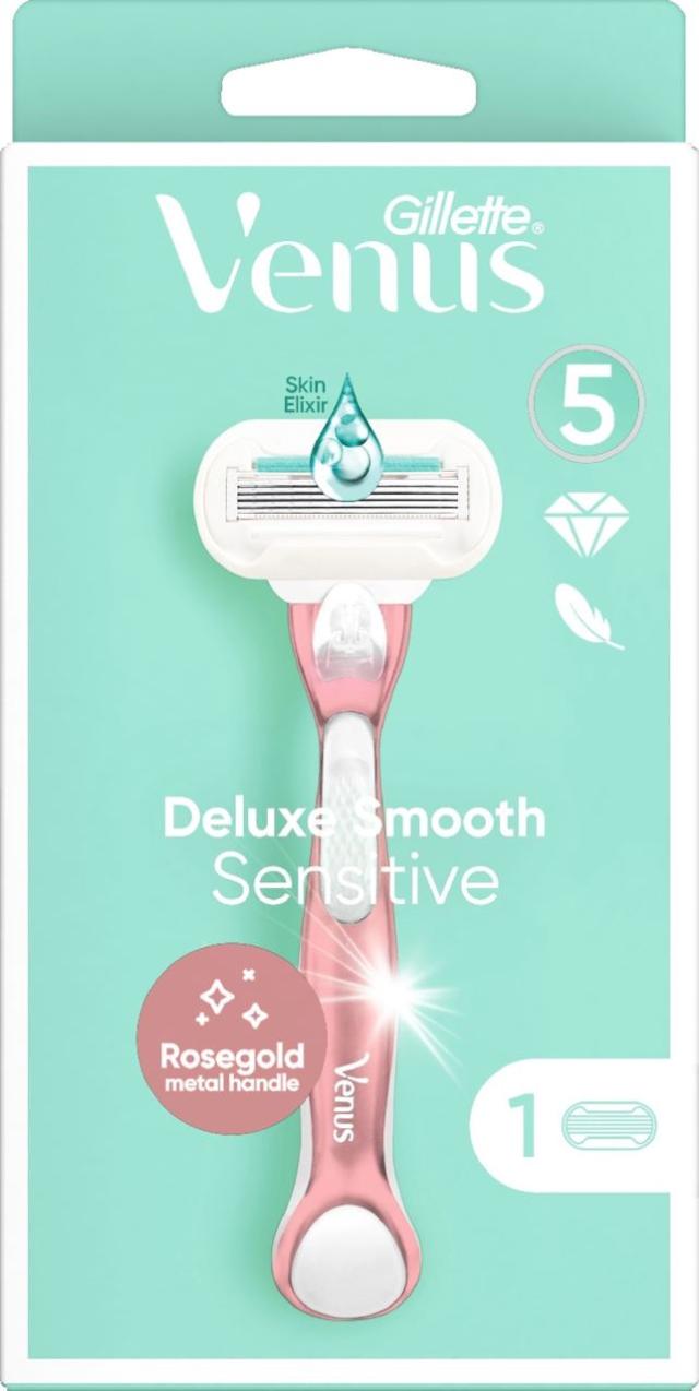 Gillette Venus Deluxe Smooth Sensitive razor + 1 blade