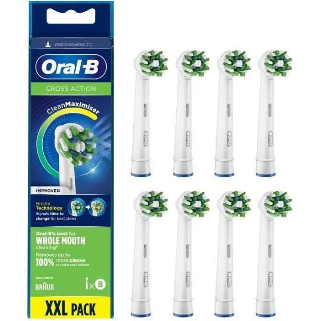 Oral-B Cross Action 8 replacement brush heads