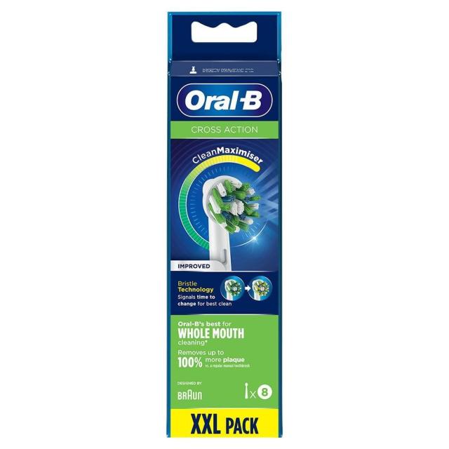 Oral-B Cross Action 8 replacement brush heads